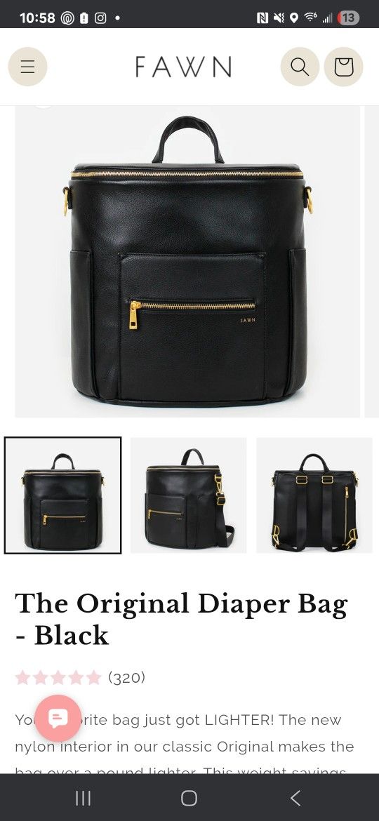 FAWN DIAPER BAG
