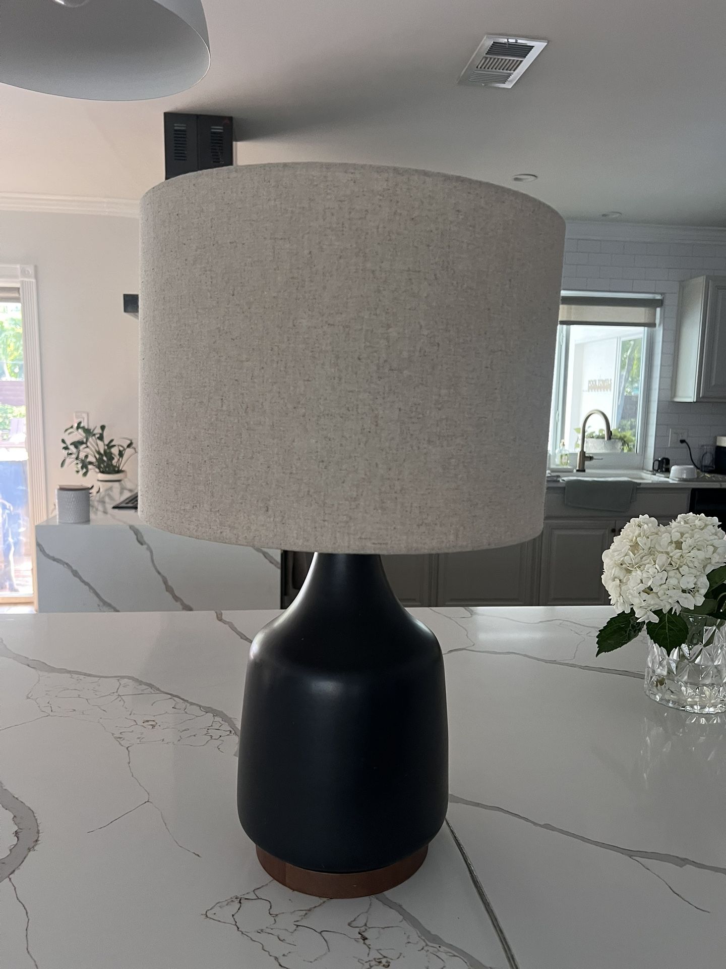 West Elm Black Table Lamp