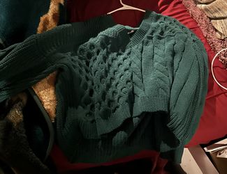Green Knitted Sweater