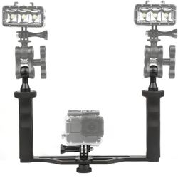 Aluminium Alloy Handheld Stabilizer Tray Handle Grip for Go Pro Hero 13/12/11/10/9/8/7 6/5/4/3+/3