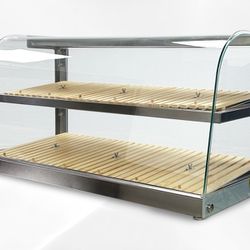 Commercial Countertop Bakery Display Case Curved Glass ZW-150R

