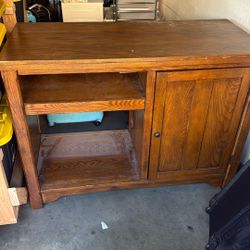 Tv Stand/dressed With Fireplace And Mini Fridge