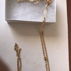 Santa Muerte Gold Plated 