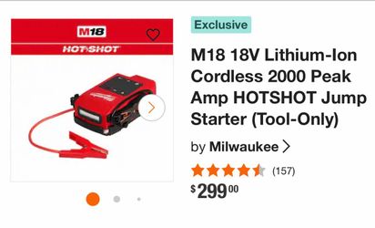 Milwaukee M18 HOTSHOT Jump Starter Tool-Only