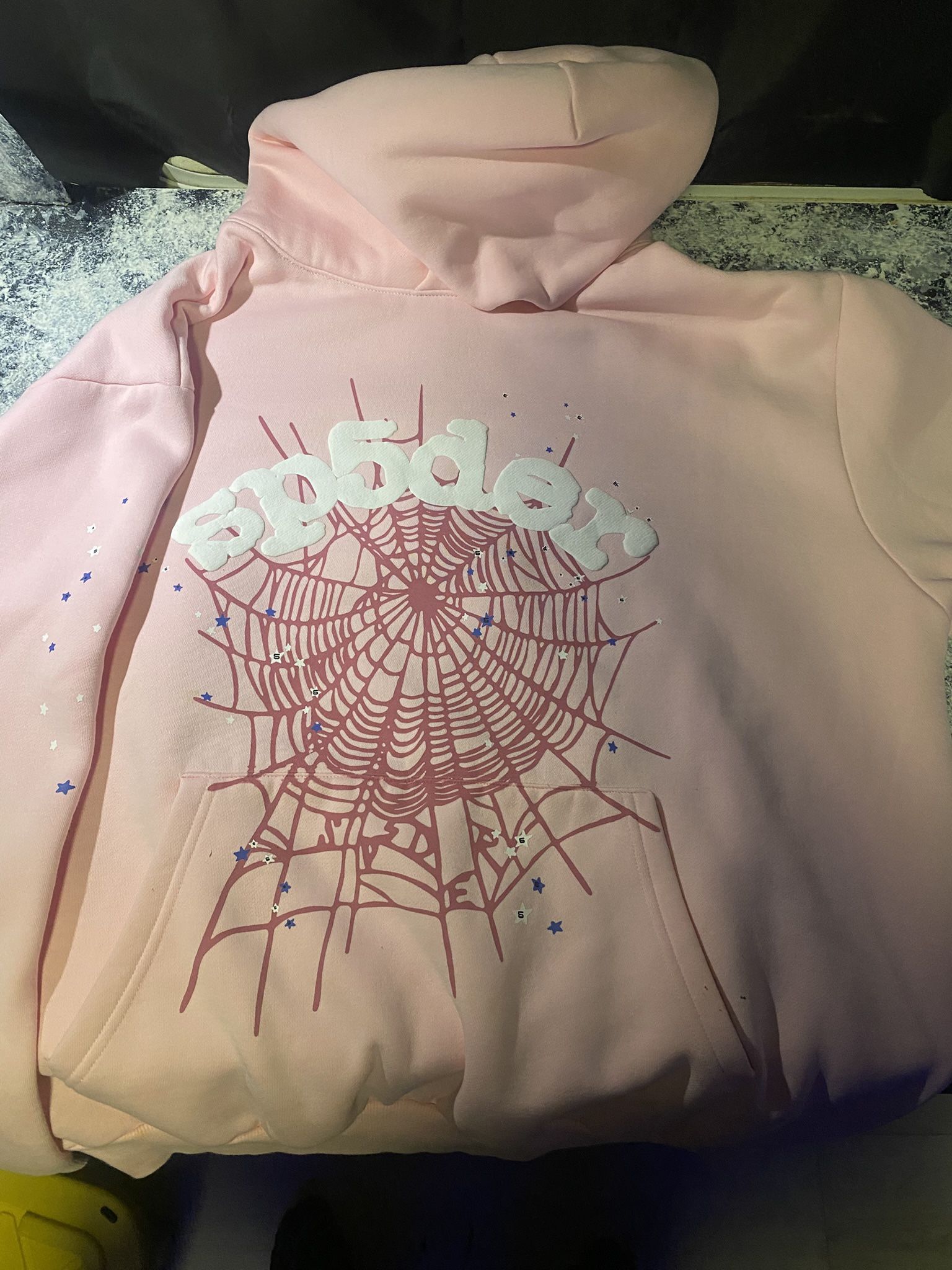 Pink spider hoodie