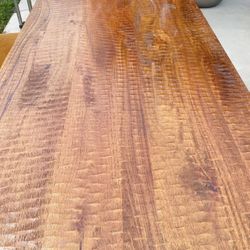 Beautifully Textured Solid Wood Dining Table - 80” long 39” wide & around 36” tall - $200 OBO