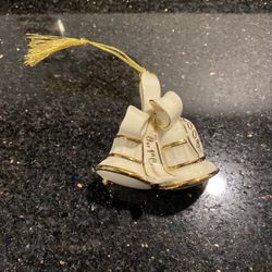 Vintage LENOX Our First Christmas 2003 Ornament 