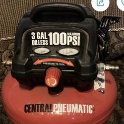 central Pneumatic 3 gallon 100 pci Maximum