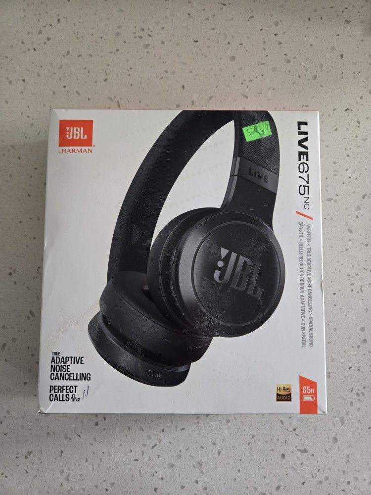 jbl live 675nc wireless on-ear headphones 