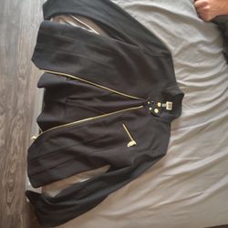 Anne Klein Zip Up Blazer
