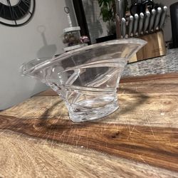 Vintage Marquis By Waterford Trillium Triangular Crystal Candy Dish