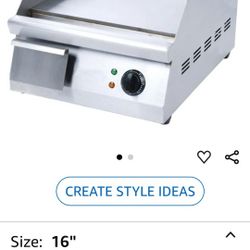 Adcraft 16" counter top electric griddle