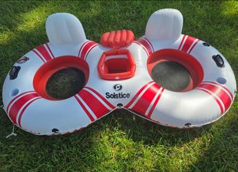 88" Swimline Solstice Super Chill Swimming Pool Duo Inner Tube with Cooler PLEASE READ DESCRIPTION