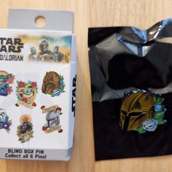 Disney Star Wars The Mandalorian Floral Art Enamel Pin The Armorer 