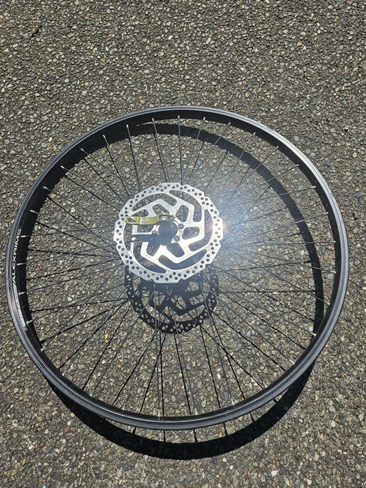 Bike's Alex rims Weel M18, For 26" Tires, Front,Disk Brakes