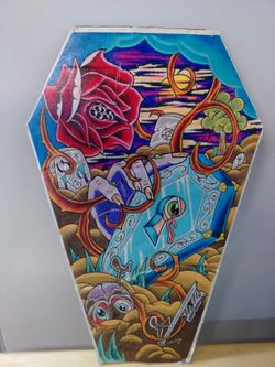 Tattoo painting with authenticity stamp