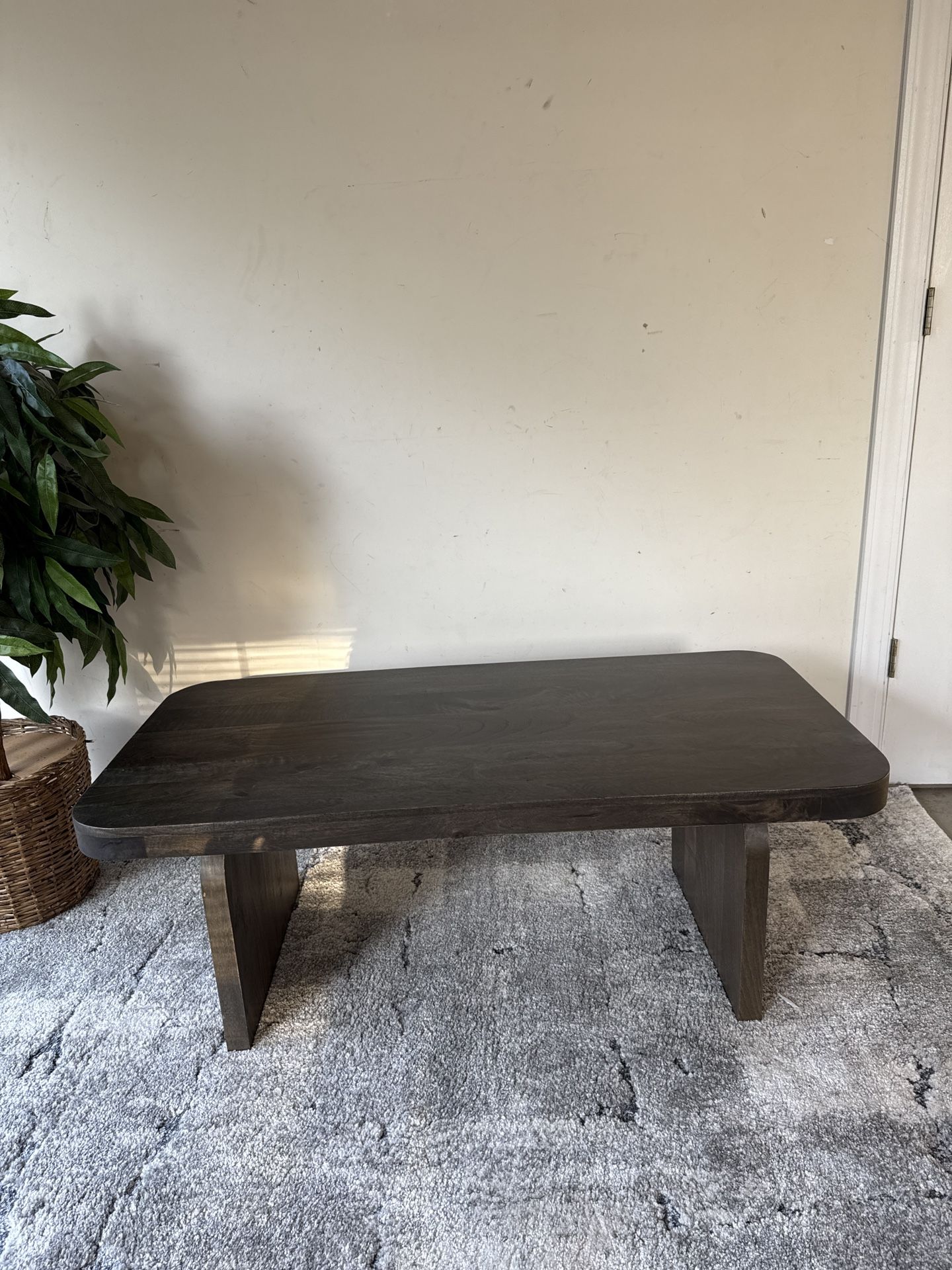 Dark Wood Coffee Table 