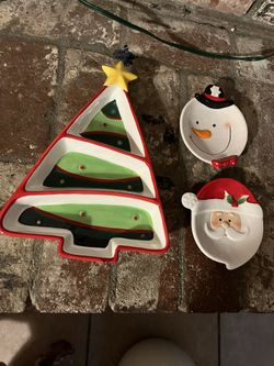 Ceramic Christmas Plates