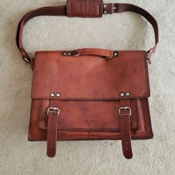  Custom Handmade Leather Messenger Bag