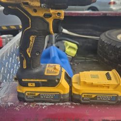 Dewalt Drill With 2 Power Stack Batterys And Charger