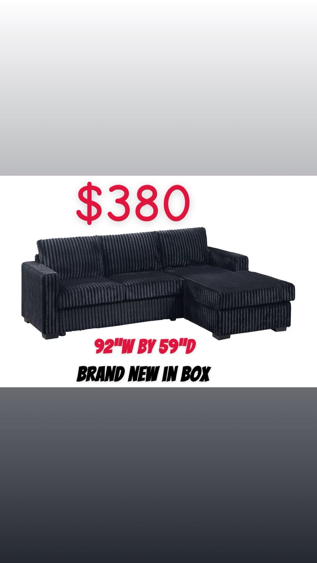 2-Piece Sectional Sofa/ Please Read The Description‼️