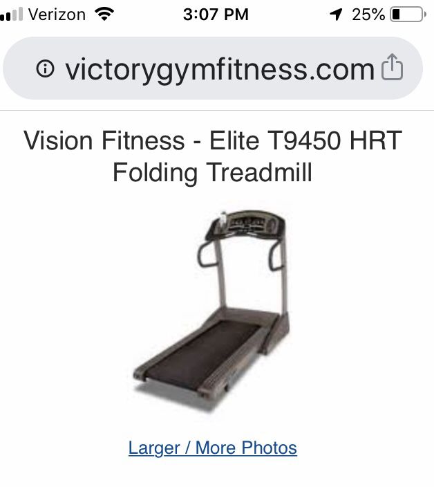 Vision Fitness folding treadmill