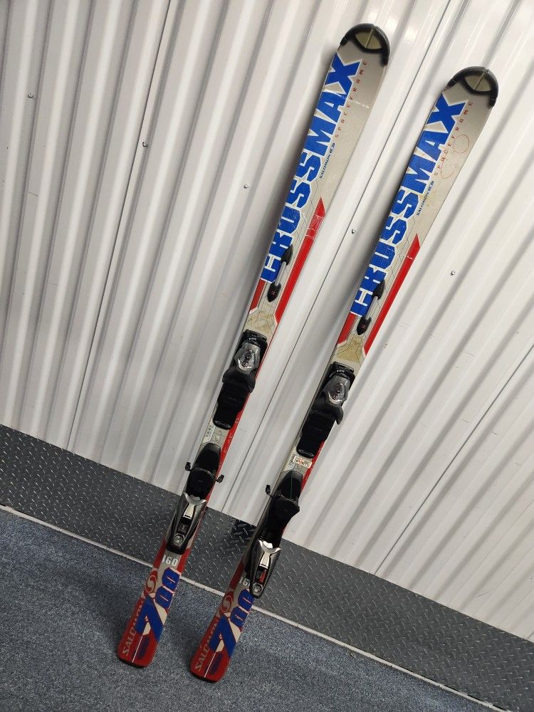 Salomon Crossmax Skis 160 cm...easy dual adjustable Bindings.