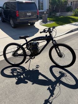 G bike, not E bike. Gas powered bike.