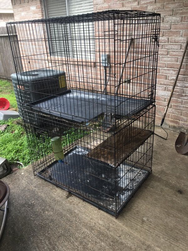 Rabbit Hutch, rabbit cage two story