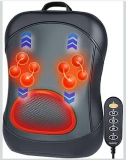 Shiatsu Back Massager with Heat : Up & Down Rolling Massage