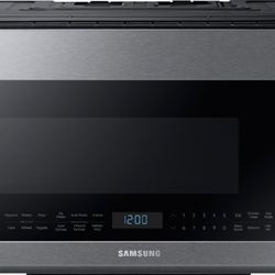 Samsung - 2.1 Cu. Ft. Over-the-Range Microwave with Sensor Cook - Stainless Steel

