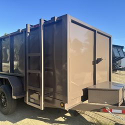 🔥New 8x4x12 SCISSOR LIFT Hydraulic Dump Trailer Loaded With ACCESSORIES 🔥