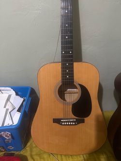 Acoustic Cutaway Guitar Sunburst Finish