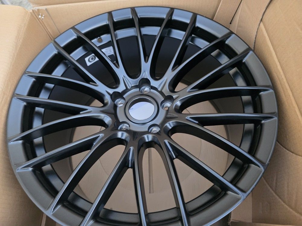 19" New Black Satin Wheels (5 X 120)