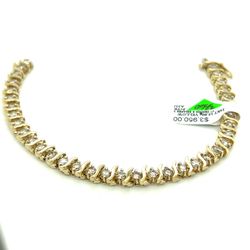 14kt Gold Diamond Tennis Bracelet S Shape 3.5ctw 15.90grams 7” 164660 11