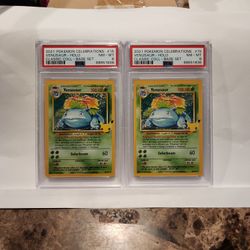 2021 Pokemon Celebrations 25th Anniversary Classic Collection Venusaur #15 PSA 8