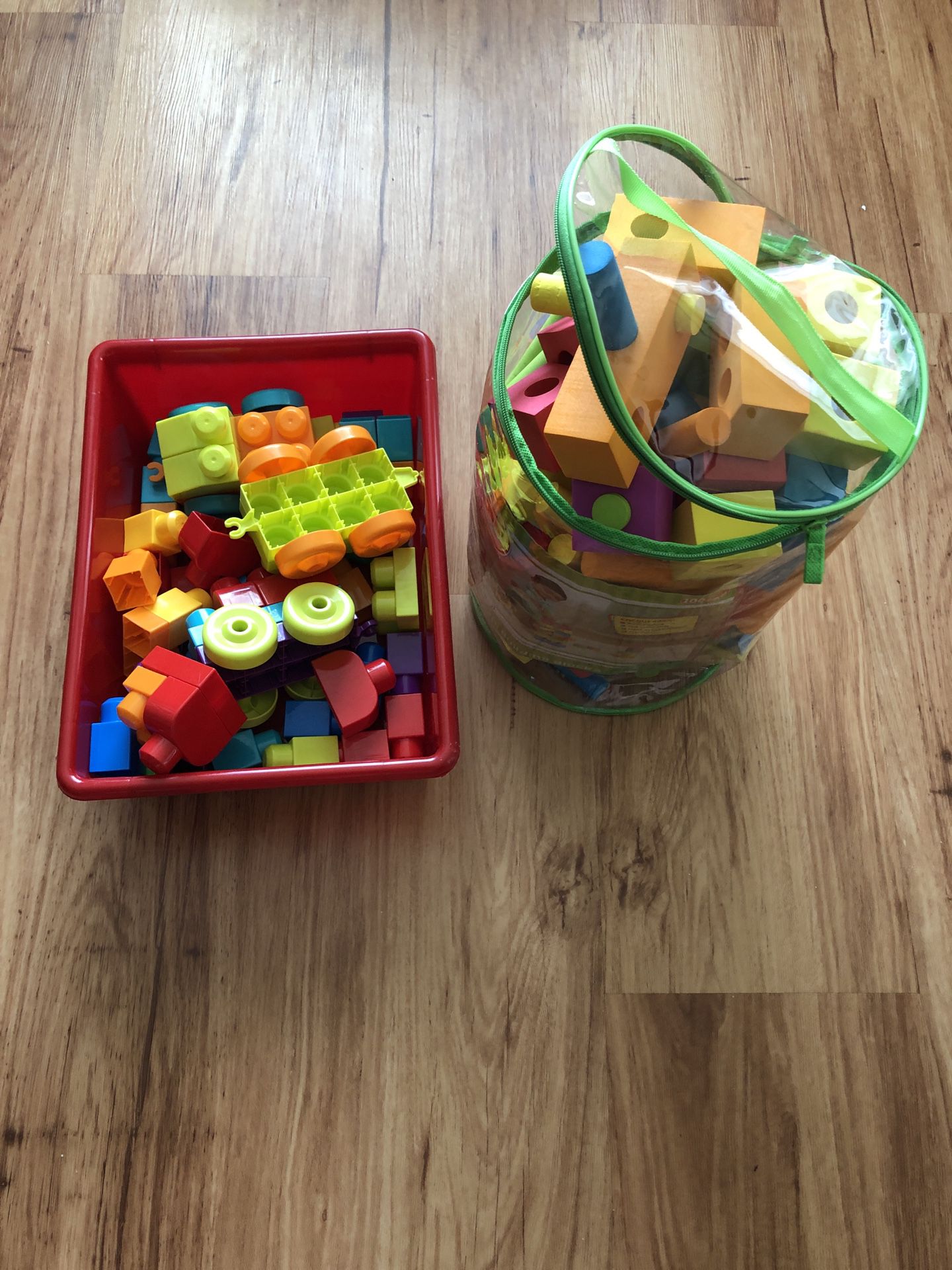 Mega Blocks and Foam Building Blocks for toddlers/kids