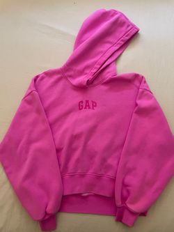 Gap Hot Pink Cropped Hoodie