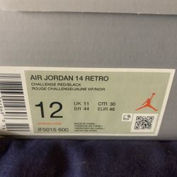 Jordan 14 Ferrari Size 12