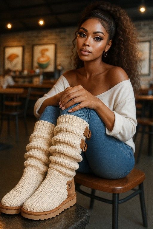 FALL = UGGS  ***Cozy UGG Solene Boots – Size 9 – Like New***