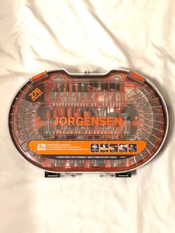 Brand new 276 piece Jorgensen Rotary tool accessory kit