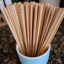 40 Sets Of Chop Sticks Bamboo?