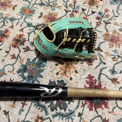 Wilson A2000 11.5 New With Rawlings Maple Wood 33/30 Like New