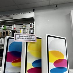 Apple iPad 10th Generation Tablet New -PAYMENTS AVAILABLE-$1 Down Today 