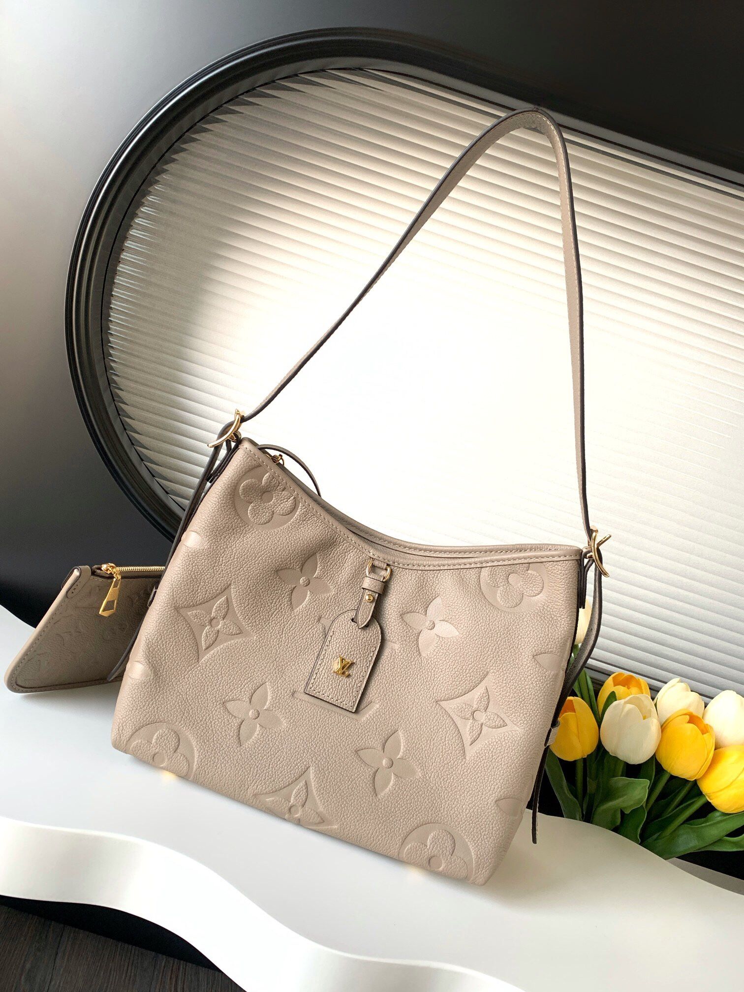 A classic women's shoulder bag