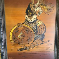 Spaniard painting 40” X 30”   $125.00 CASH, TEXT FOR PRICES.