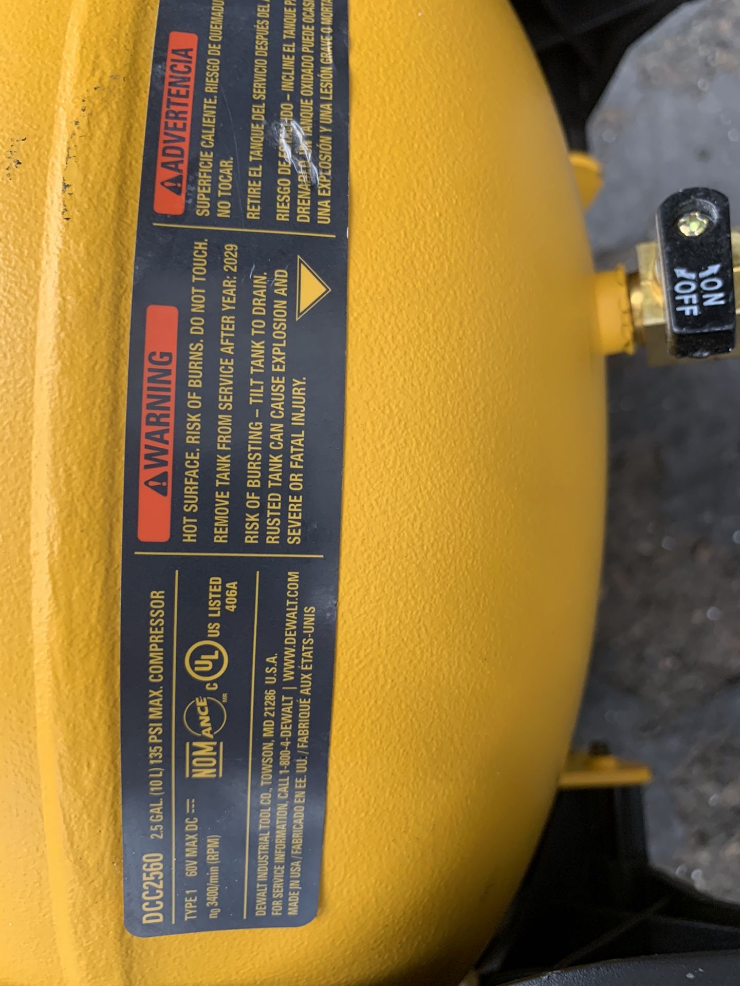 Dewalt flex volt air compressor