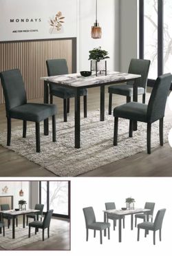 Dining table set with chairs