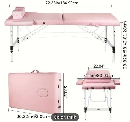 Pink Adjustable Message Table New