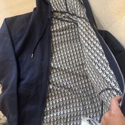 Dior zip up hoodie size Large new 